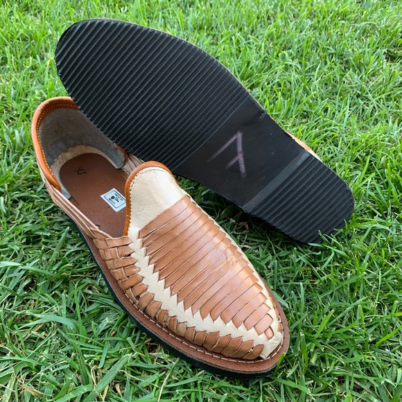Men's Closed Toe Sandal MOCCASIN HUARACHES TAN - Picture 7 of 7